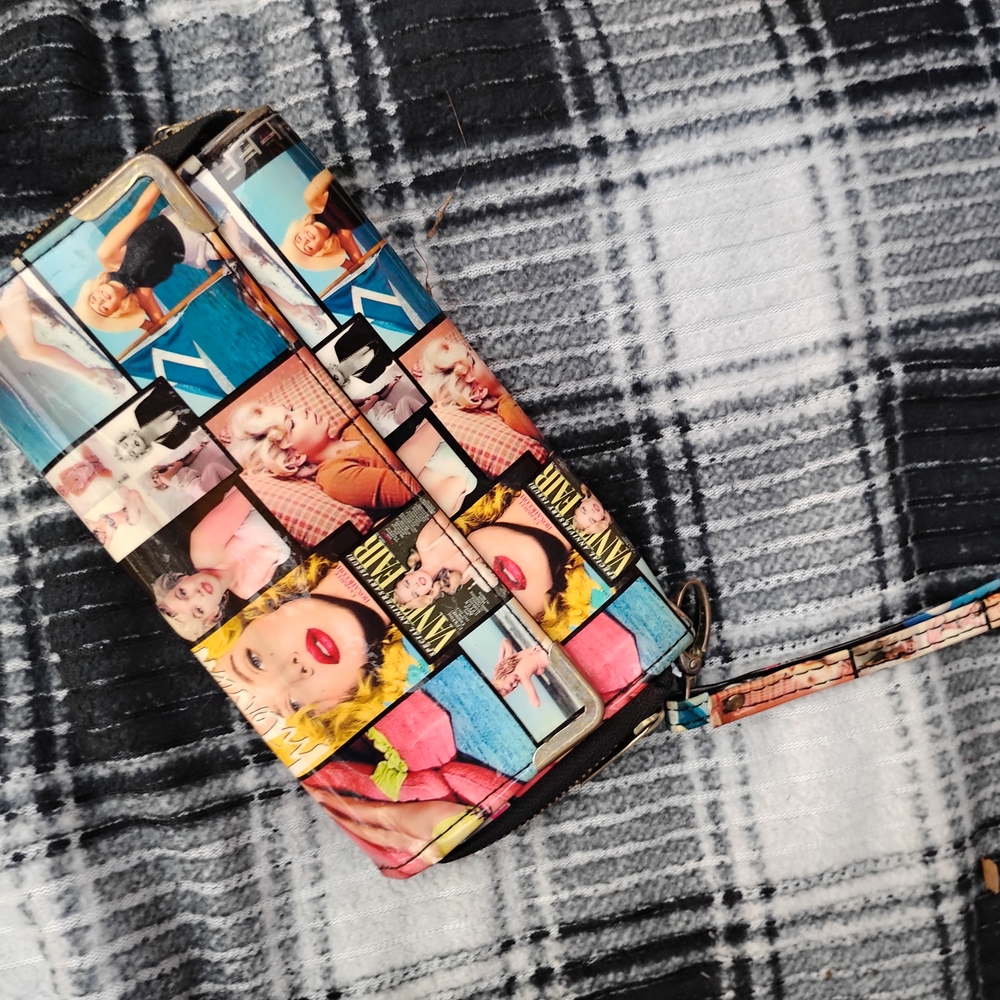 Vibrant Collage Print Wallet